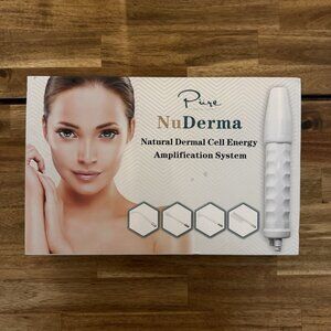 NuDerma Portable Handheld Skin Therapy Wand Machine w/Neon Skincare NIB